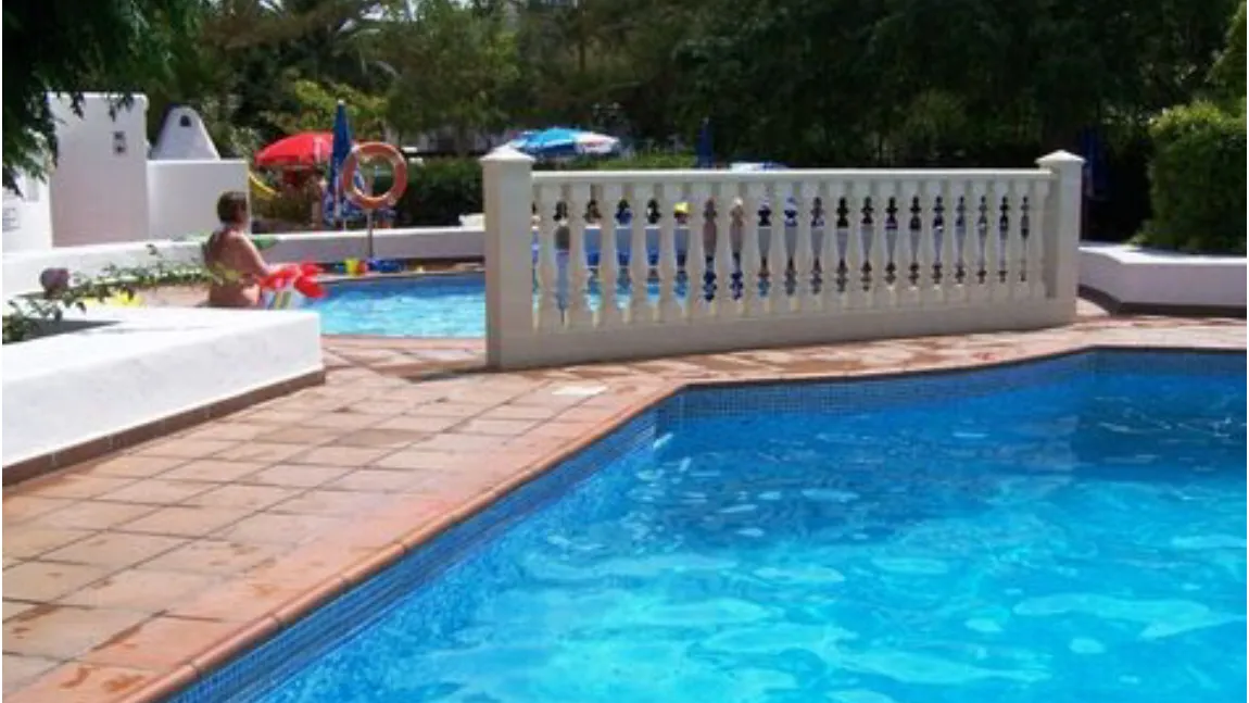 A residential pool in the Dallas area